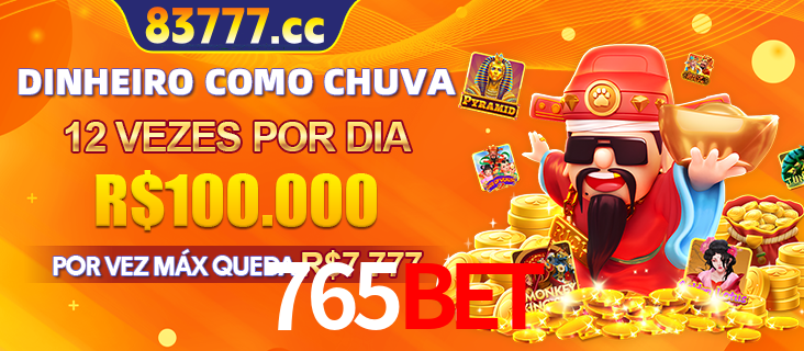 Banner do programa de recompensas Recomende para amigos do 765bet, detalhando os bônus por convidar amigos, com prêmios que chegam a R$288.888.